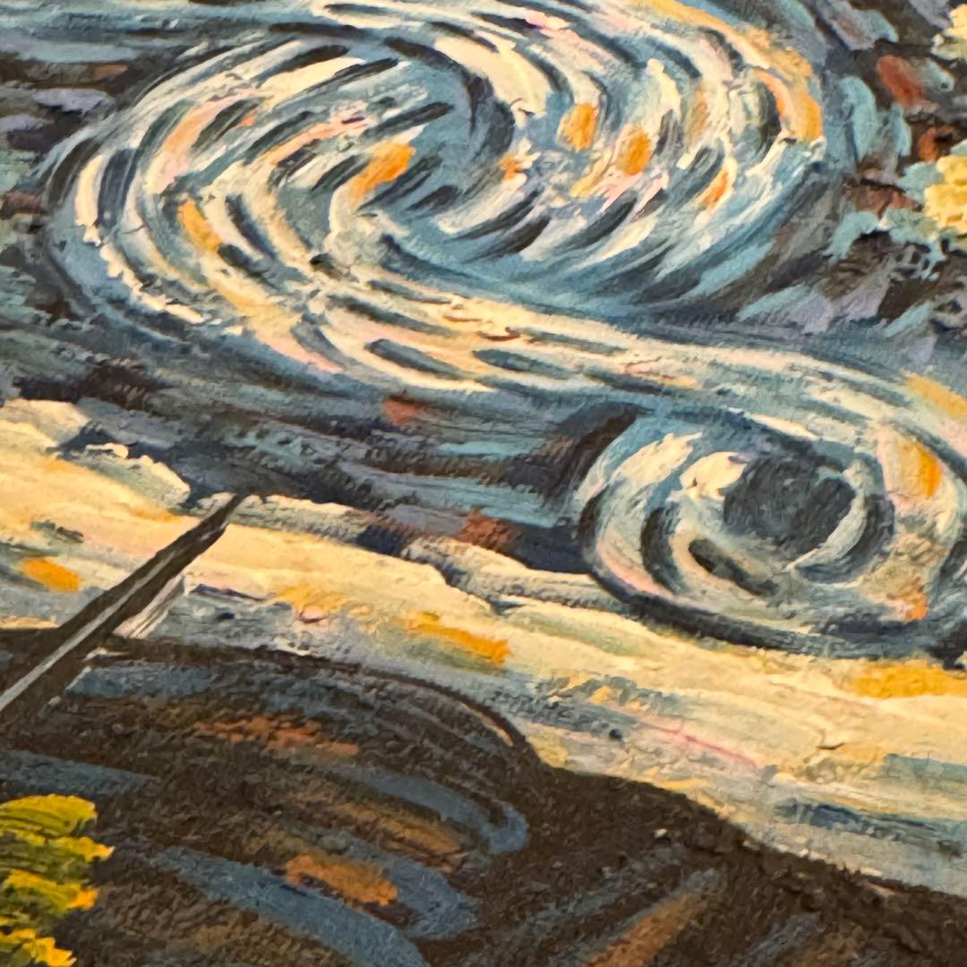 ゴッホ　星月夜　MOMA 油絵　ペイント