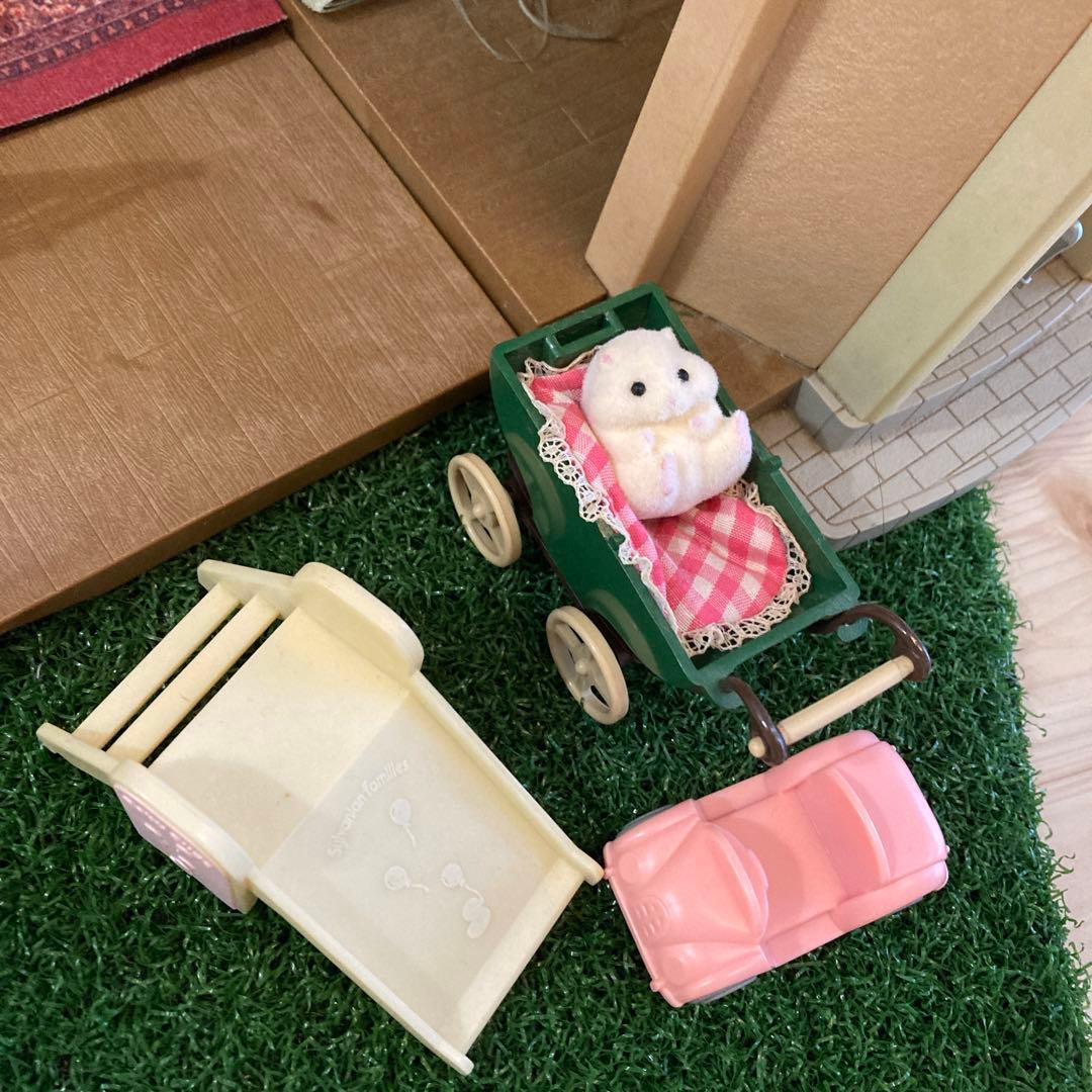 あかりの灯る大きなお家 シルバニアファミリー ペルシャネコ ファミリー セット