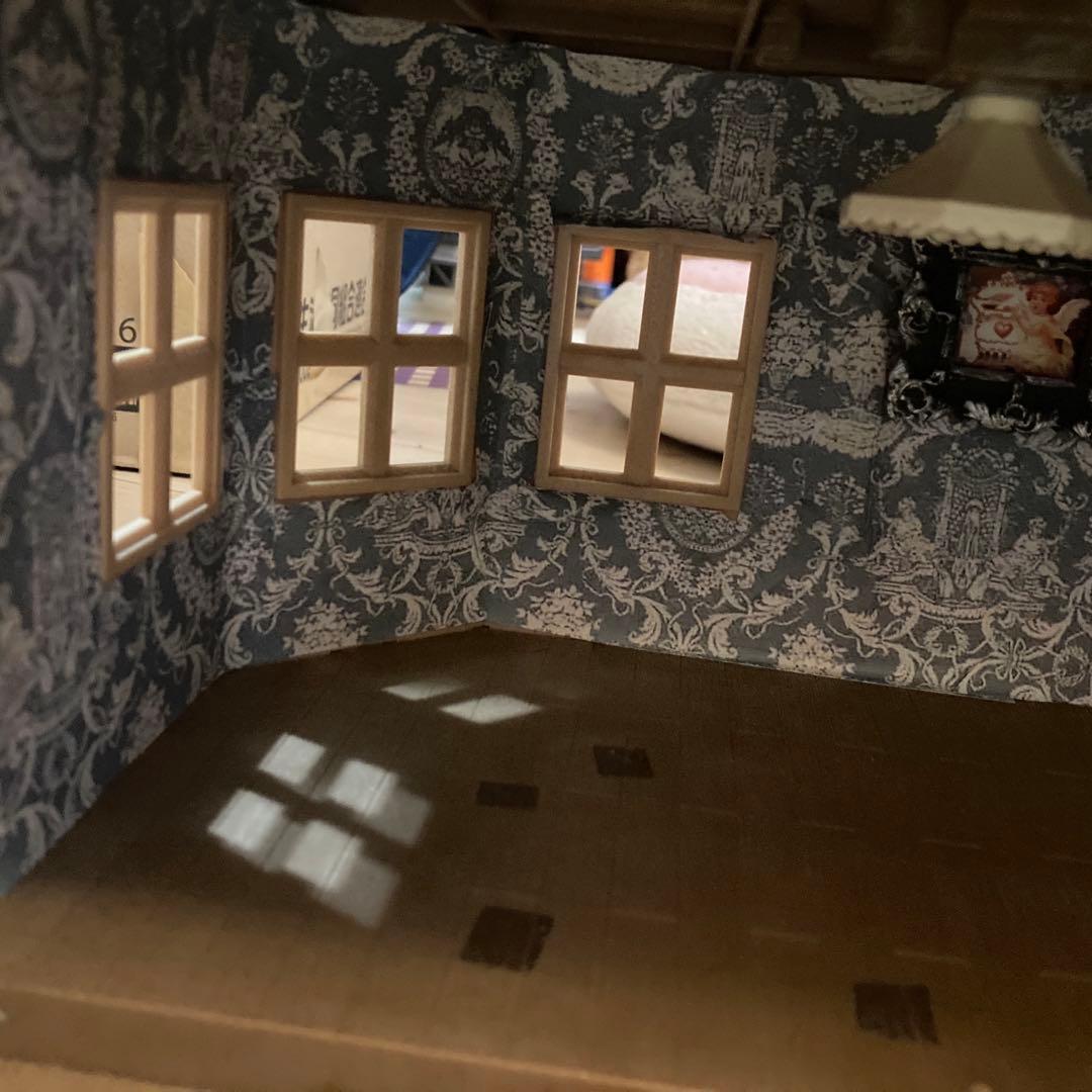 あかりの灯る大きなお家 シルバニアファミリー ペルシャネコ ファミリー セット