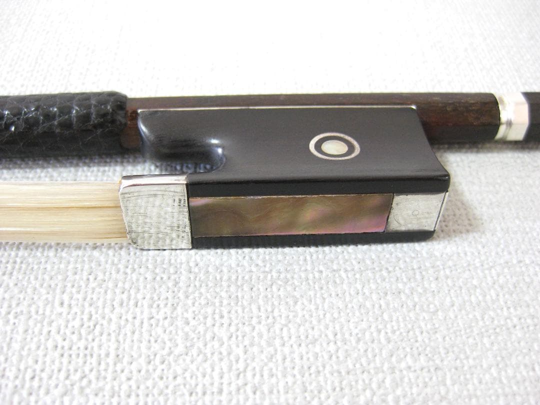 【ドイツ製オールド上級】 E.H.Roth ロート 5つ星 バイオリン弓 4/4