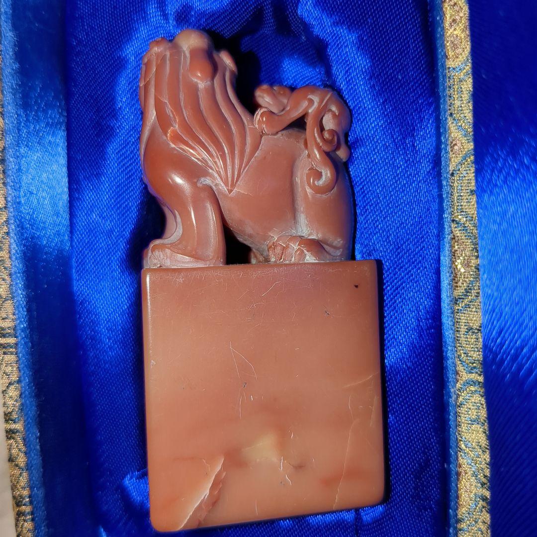 寿山石　印材　中国古美術　重量197g