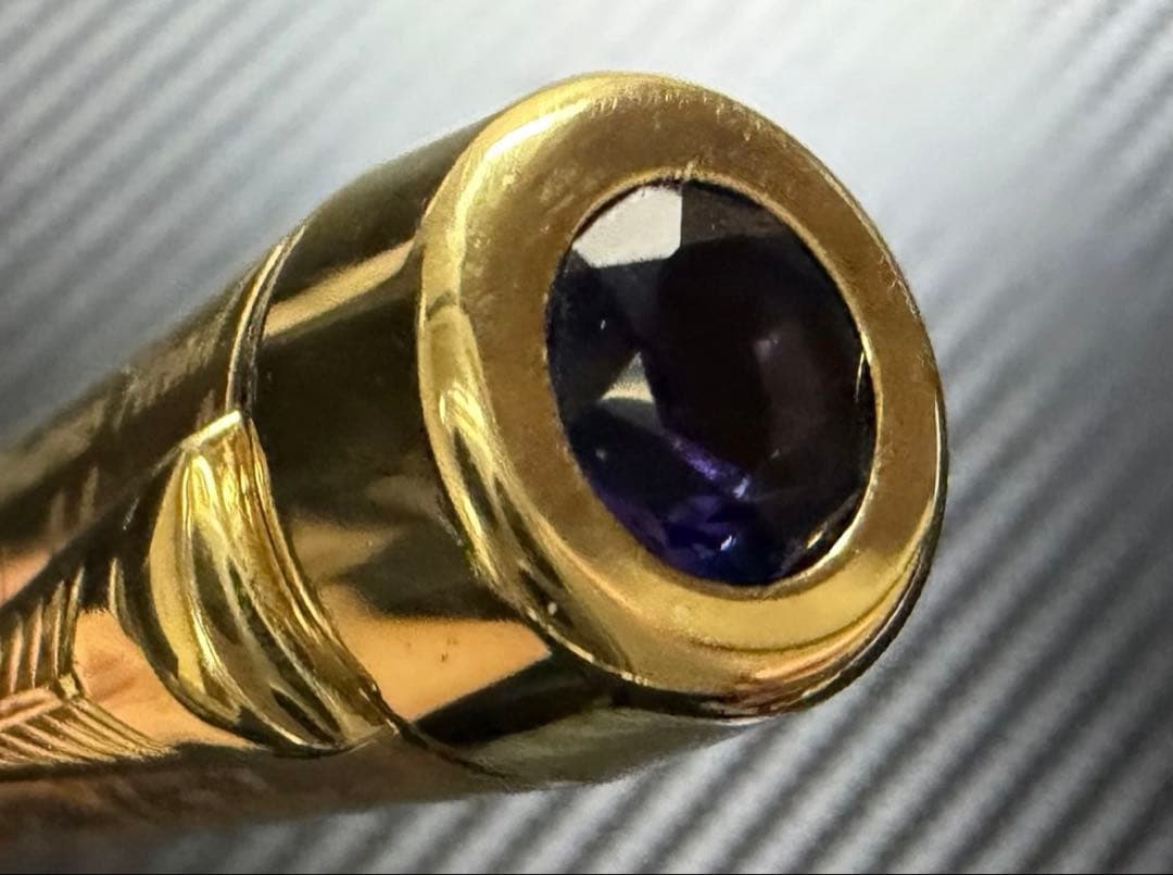 美品 パーカー デュオフォールド エリザベス女王 M 中字 万年筆