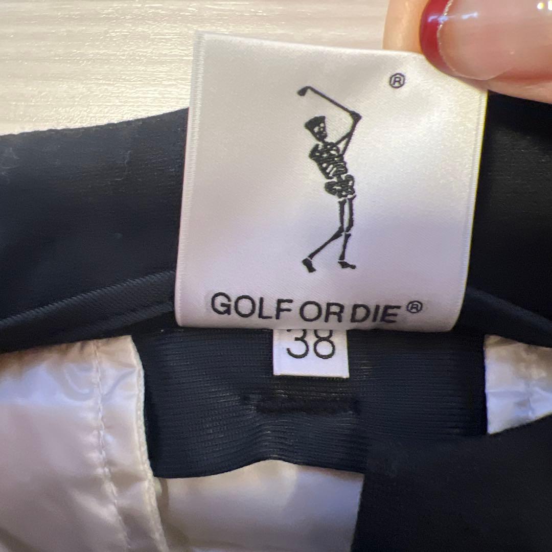 MARK & LONA ゴルフスカート ホワイト/ブラック　38 美品