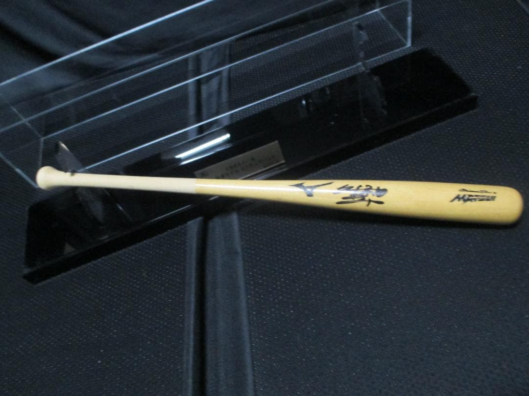 非売品久保田五十一作　ミズノ　松井モデルミニチュアバット　サイン入り