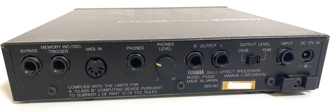 YAMAHA ヤマハ FX500 マルチエフェクター エフェクトプロセッサー