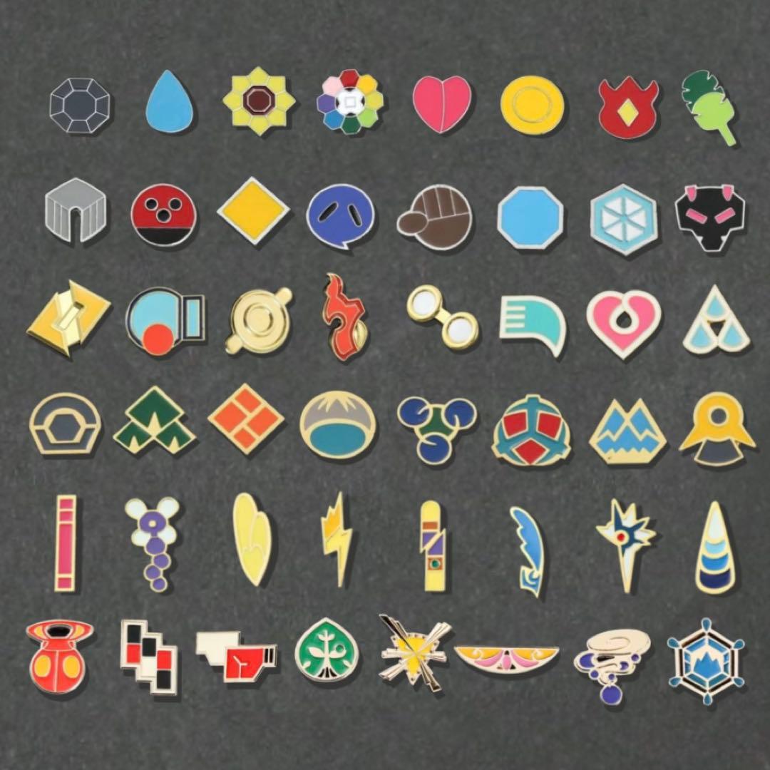 ポケモン　ジムバッジ　全地方・全種類　コンプリートセット　48個