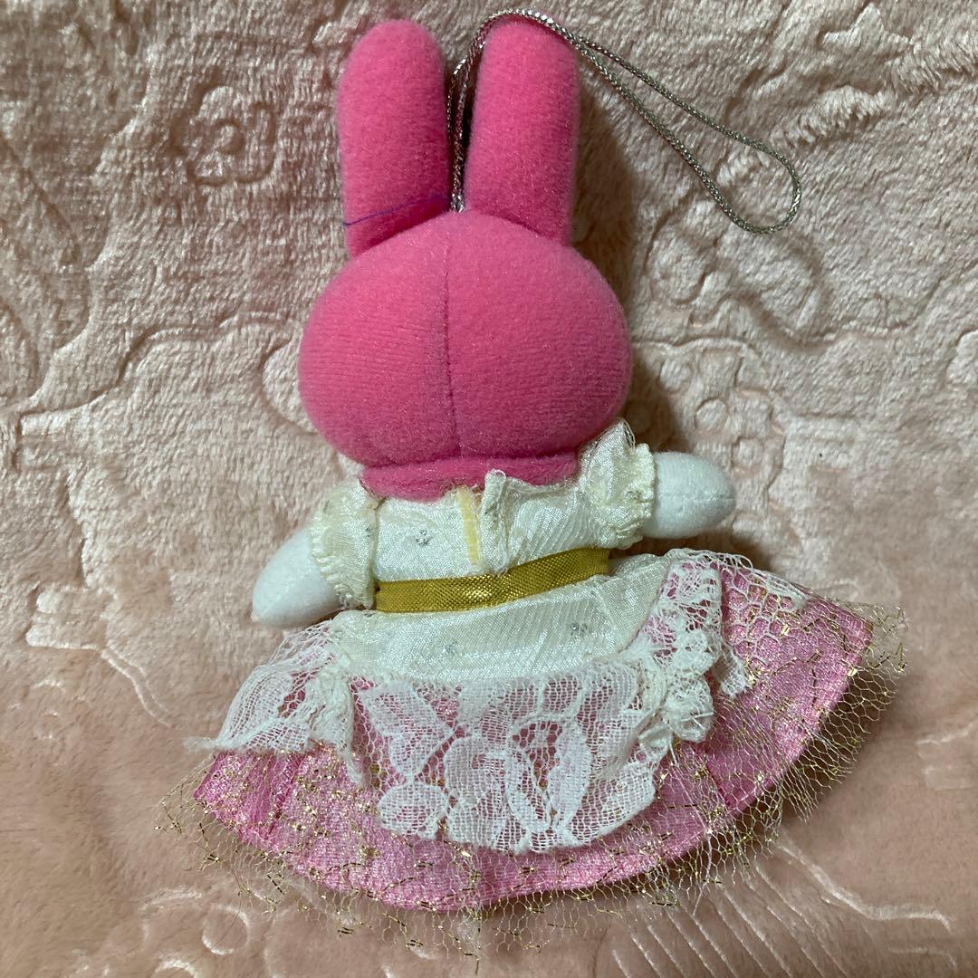 サンリオピューロランドマイメロディ ぬいぐるみ ドレス付き　14×11×5