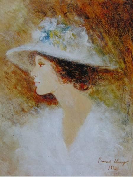 B・シャロワ、ヴァージニア、日本未発売・限定画集画、額付