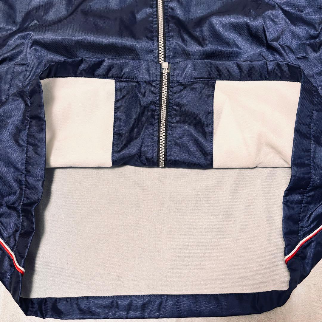 【美品】asics ウインドブレーカー セット 大きめ ネイビー スポーツ 陸上