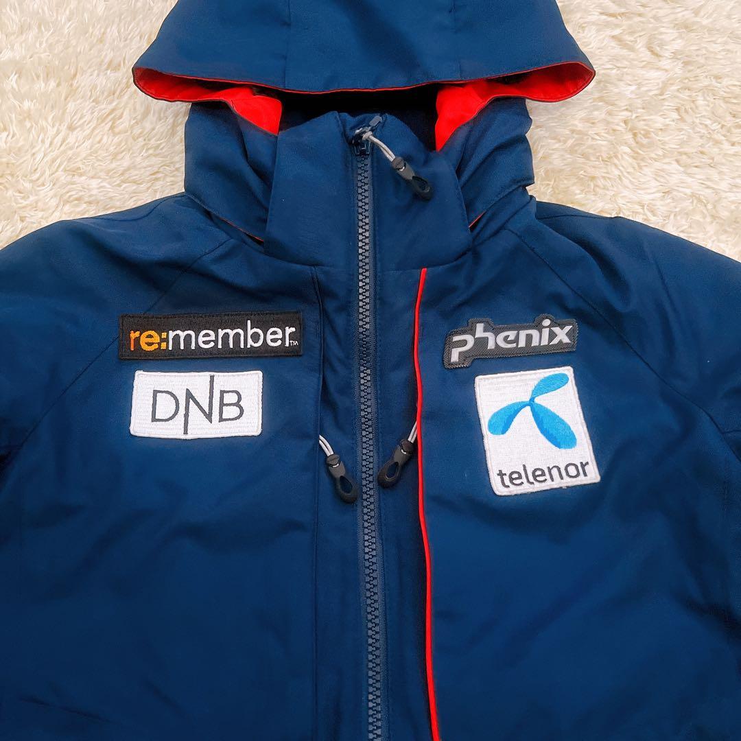 【フェニックス】スキーウェア　キッズ　上下セット　ネイビー　レッド　130 防寒