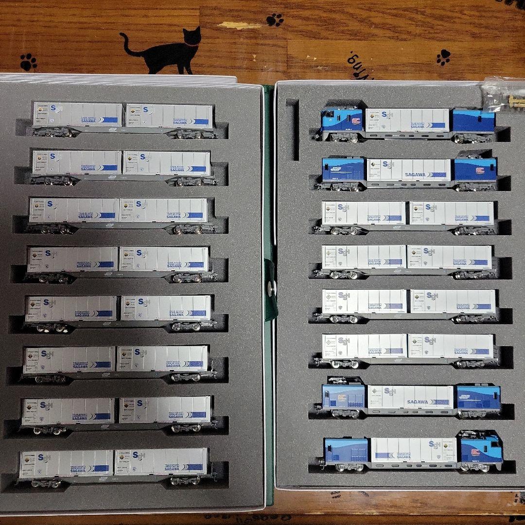 KATO M250 スーパーレールカーゴ (新デザインコンテナ)フル編成中古美品