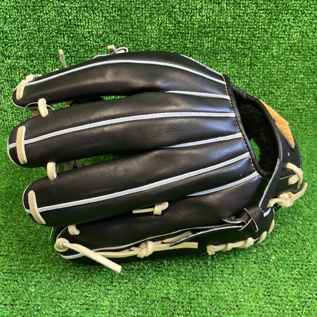 限定品 ミズノプロ 硬式用グラブ 黒×ブロンド 内野手用 33113 サイズ9
