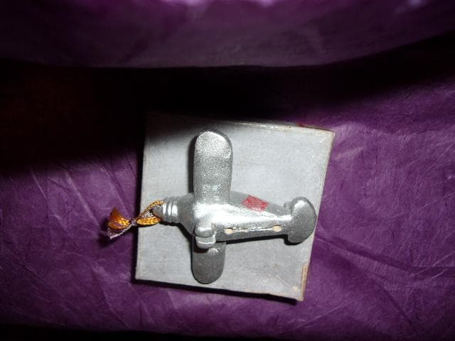 戦前 航空機型土鈴神風(超珍品)「 TOKYOーLONDON 記録飛行」趣味の会