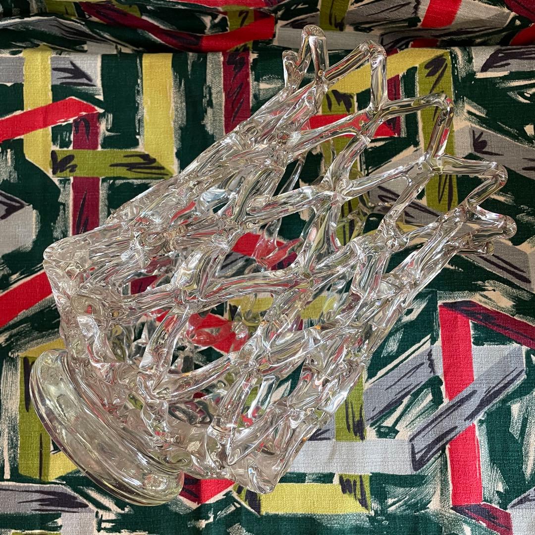 芸術品！50's〜アメリカンアンティーク　ガラスアート置物　ミッドセンチュリー