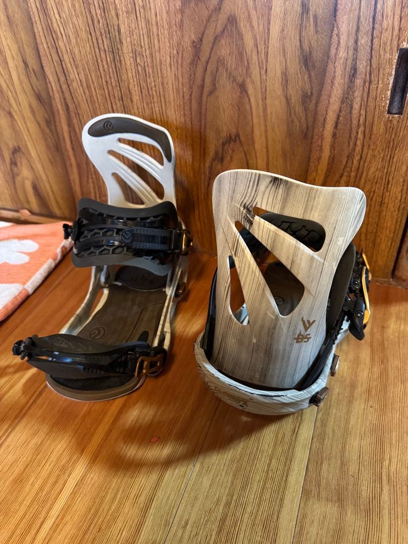 FLUX DS/LTD スノーボードビンディング ホワイト/ウッド メンズ M