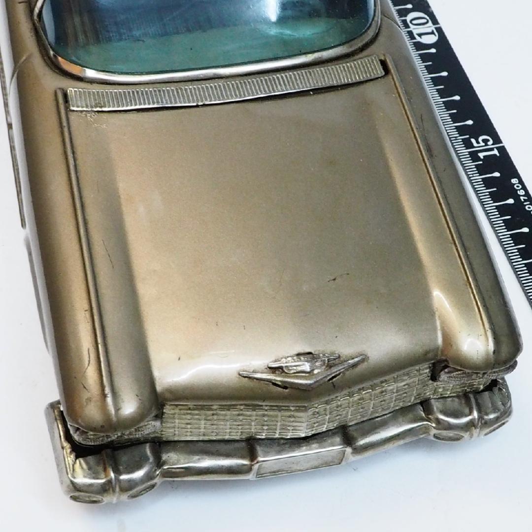 萬代屋【キャデラック セダン 大サイズ黄土】ブリキtin toy car【箱無】