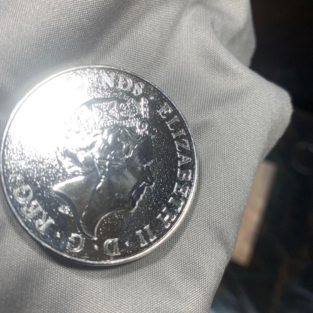 S5 純銀貨 2オンス クイーンズビースト　2016 ライオン・イングランド