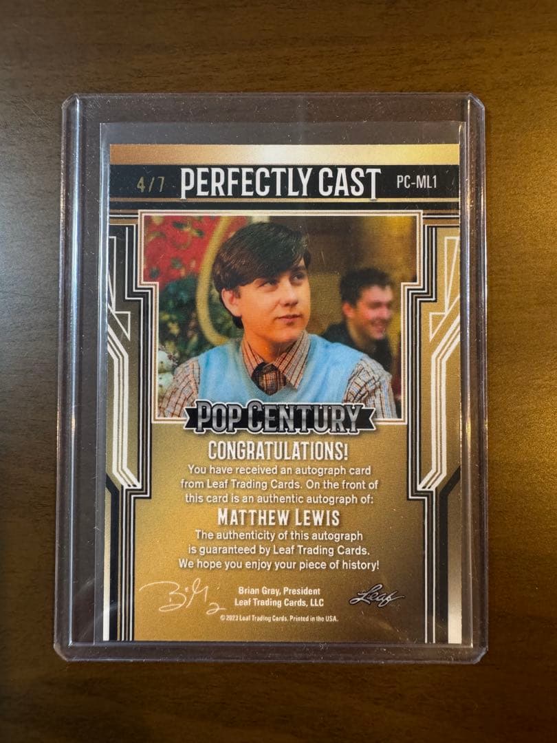 2023 Leaf マシュー・ルイス 直筆サインカード