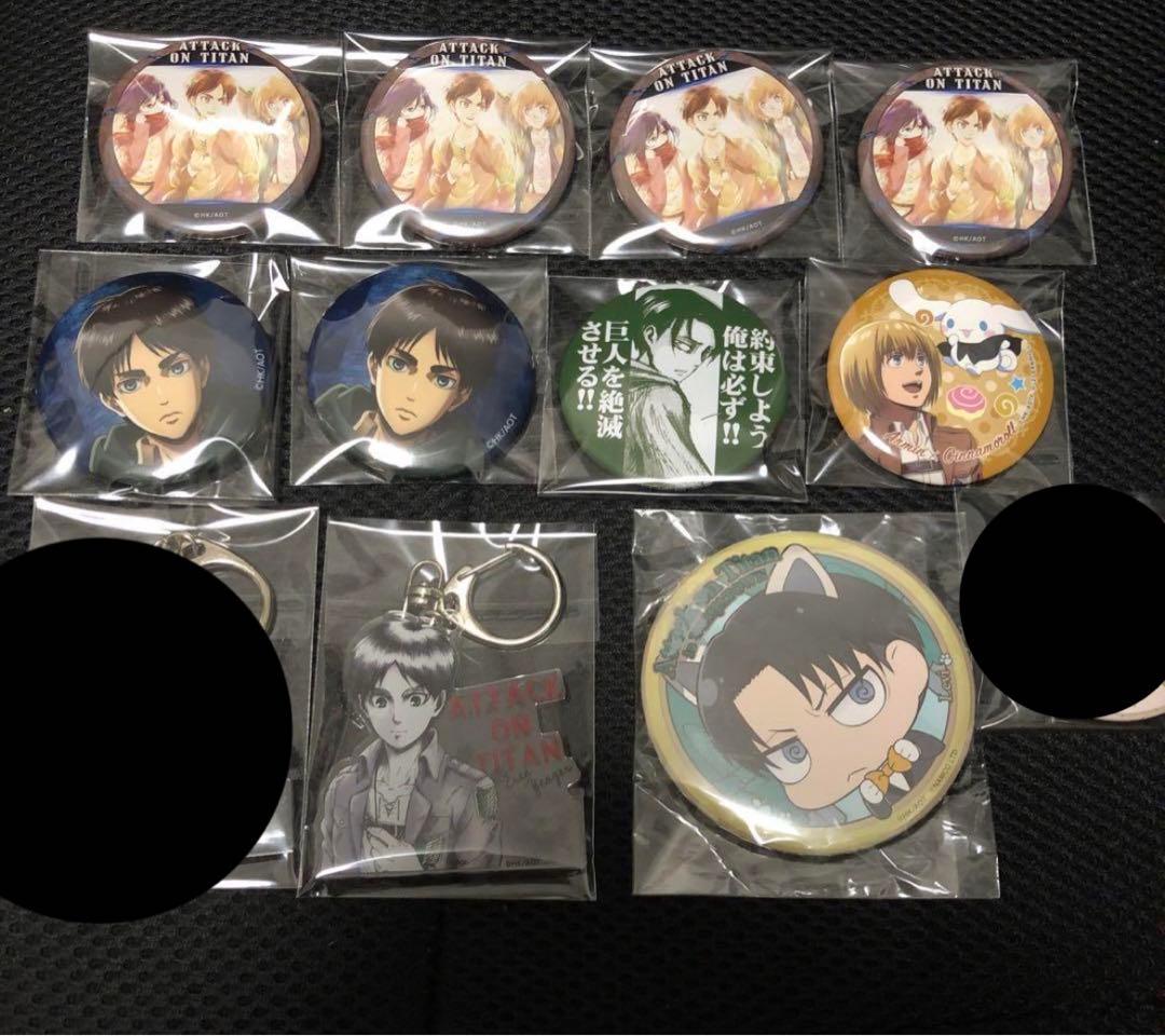 進撃の巨人　缶バッジ　エレン　JOYPOLIS　27点セット