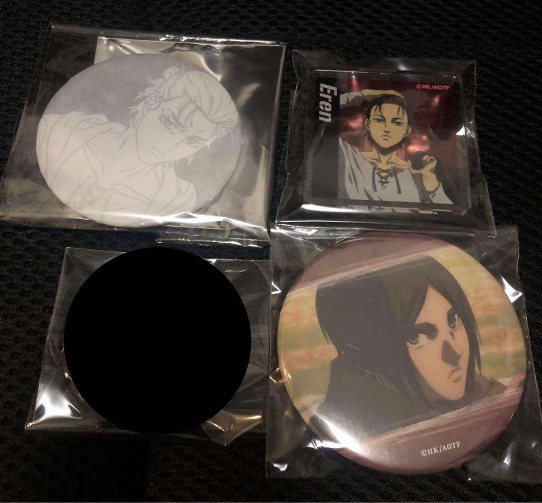 進撃の巨人　缶バッジ　エレン　JOYPOLIS　27点セット