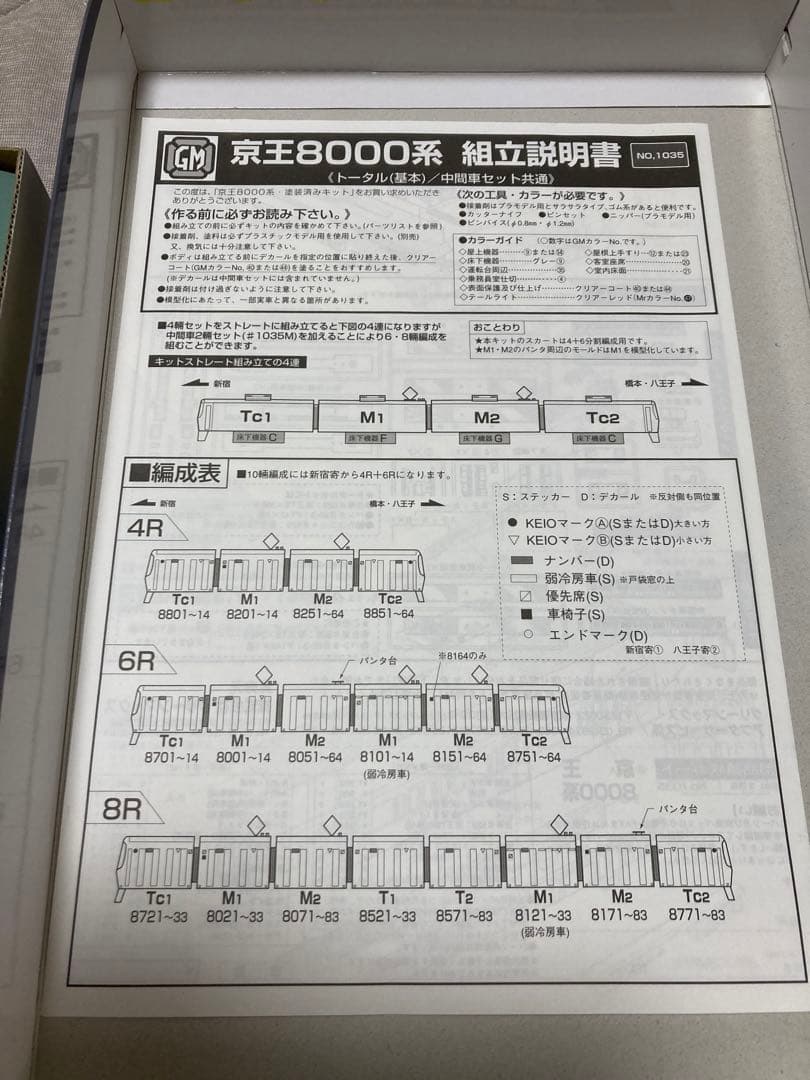 京王 8000系 4輛編成トータルセット 1035T 内袋未開封・未使用品