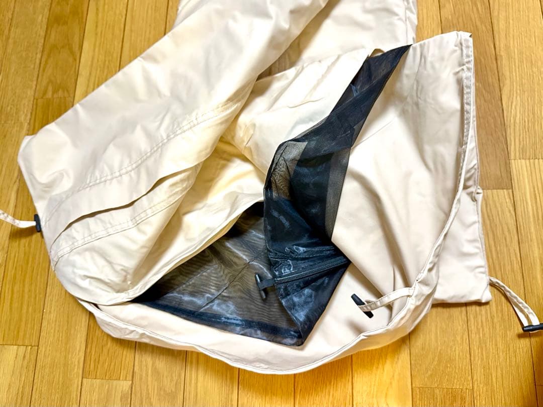 【未使用】TOMOUNT パップテント 軍幕　ベージュ/グランドシート付き