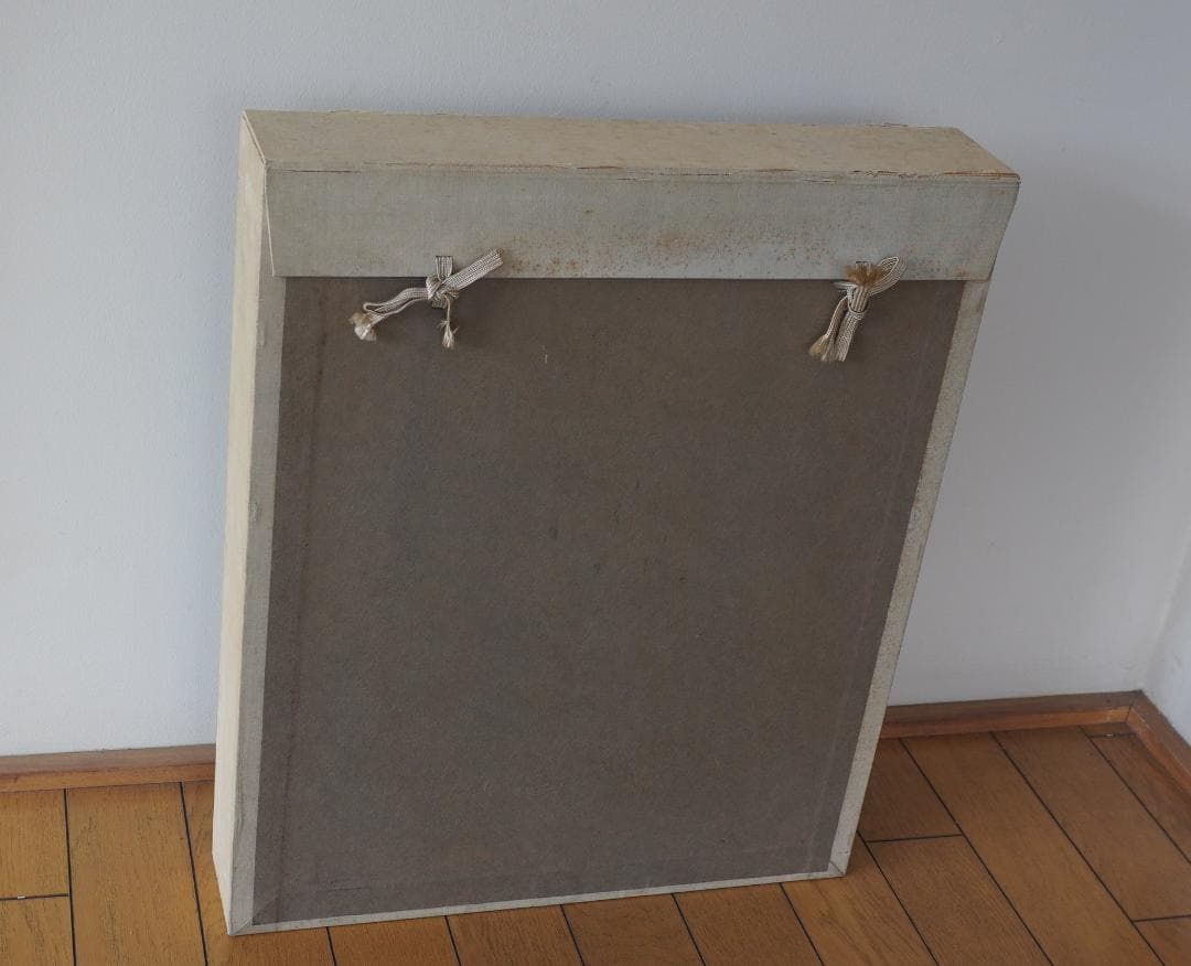 油絵 花 F4号 斎藤遊児 絵画 静物画 額縁 ガラス付き