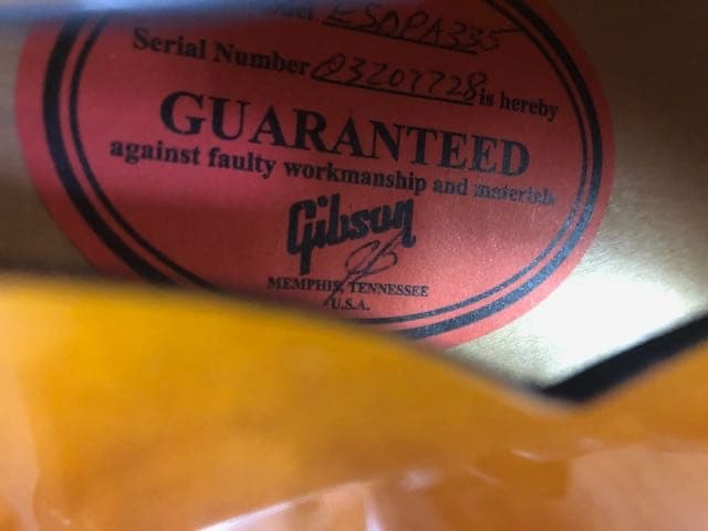 Gibson Custom shop ES-335 （1959年型）