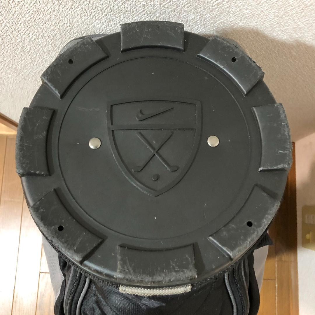 【希少】 NIKE ナイキ ゴルフ キャディバッグ カート型 6分割 グレー