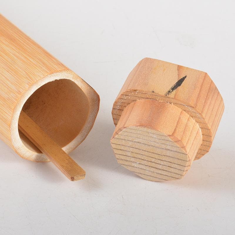 茶道具　宗春作　茶杓　銘「吉祥」　紫野　細合喝堂書付　共筒共箱　Ｃ　6248