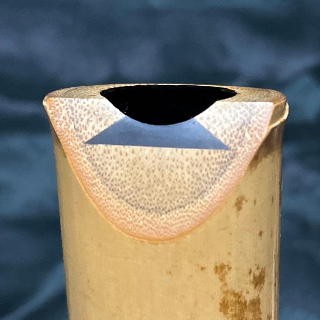 尺八 琴古流 在銘 竹治 1尺5寸管 中継ぎ 籐巻き銀三線 【音出し確認済み】