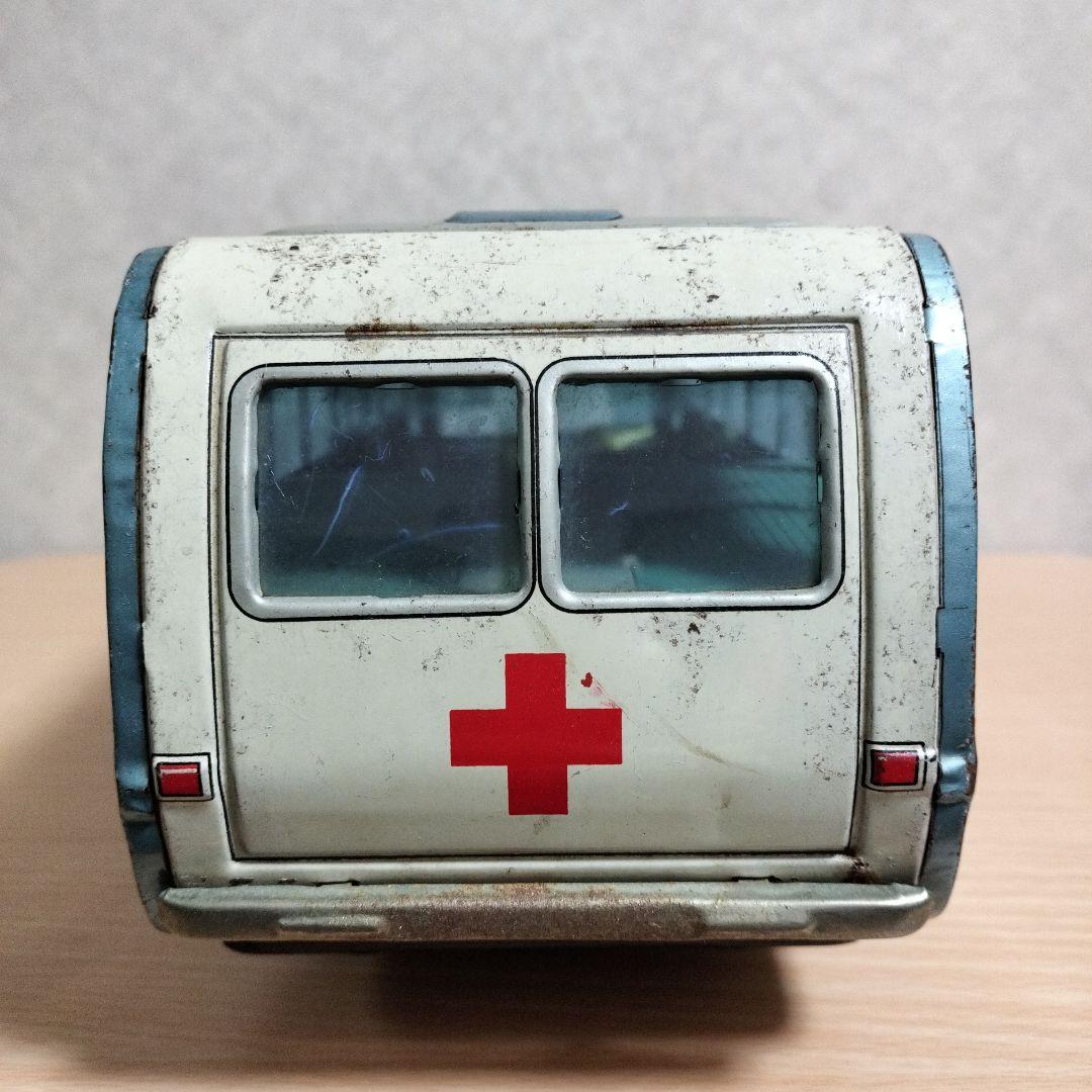 ヴィンテージブリキ玩具　マツダライトバス　救急車　浅草トーイ　昭和レトロ
