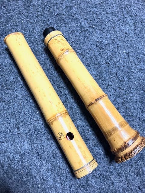 尺八 容山 都山流 １尺６寸 銀三線７孔 修復歴無し 割れ無し