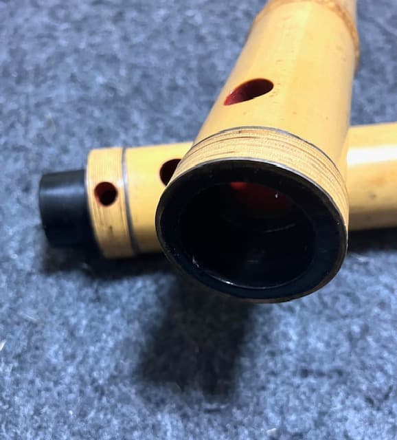 尺八 容山 都山流 １尺６寸 銀三線７孔 修復歴無し 割れ無し