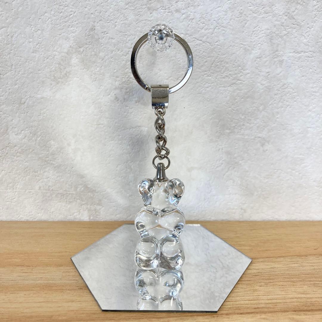 HARIBO　ハリボー　キーリング　ガラス　クリア　ゴールドベア　ドイツ