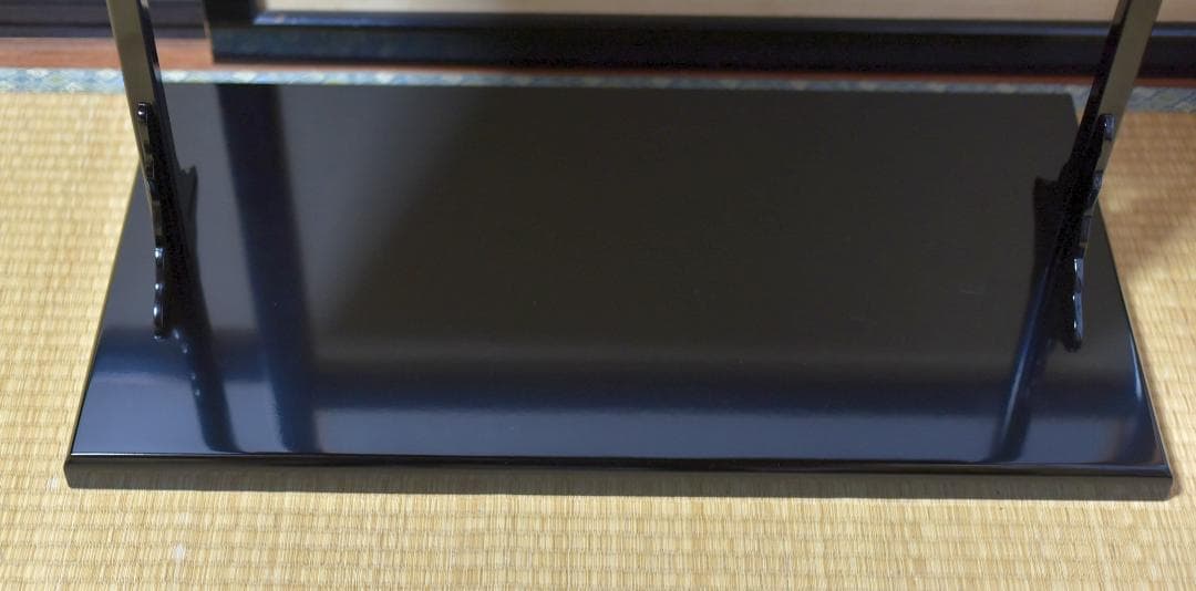 真塗及台子組立式（宗偏流）美品　飾り棚　お茶道具／共箱