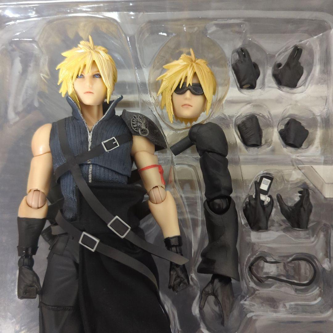 【希少・美品】プレイアーツ改　クラウド・ストライフ&フェンリル　フィギュア