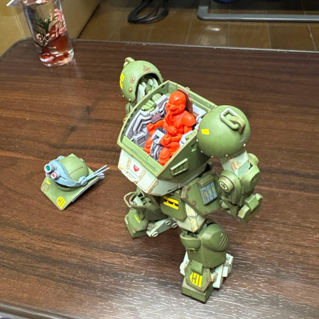 【完成品】HGスコープドッグ+拡張パーツセット1ボディ&キリコ+バーグラ太もも