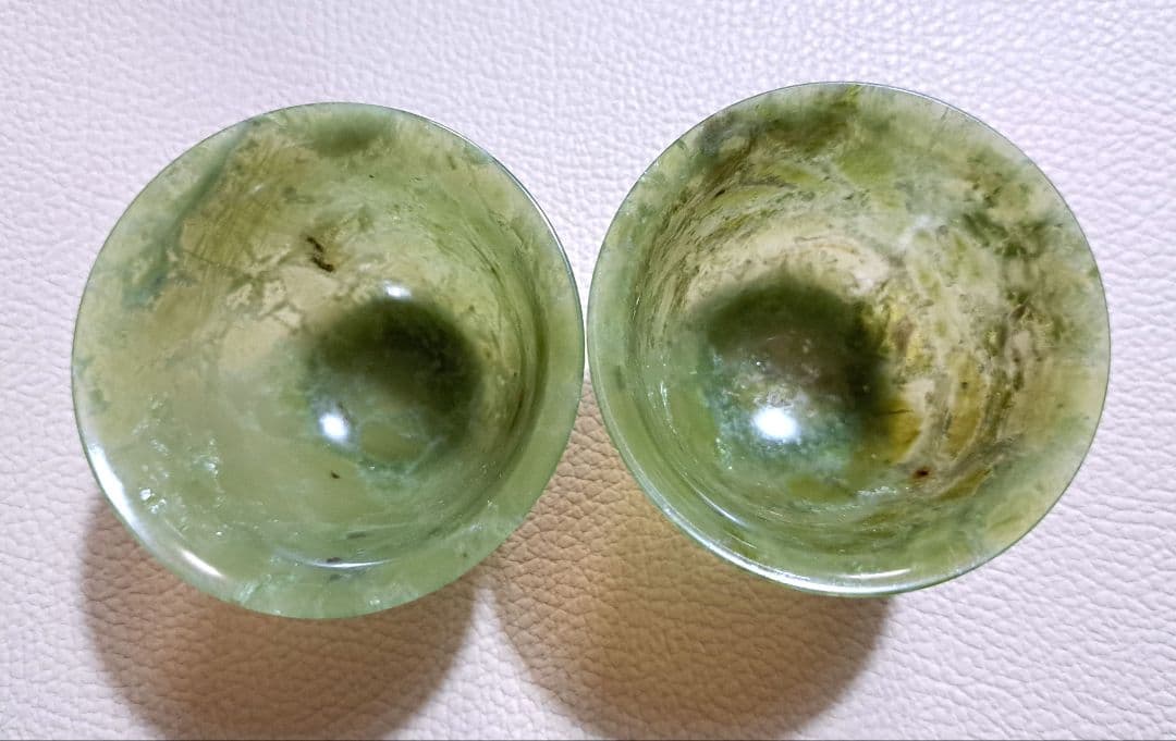 中国　南碧玉茶杯　 2個セット