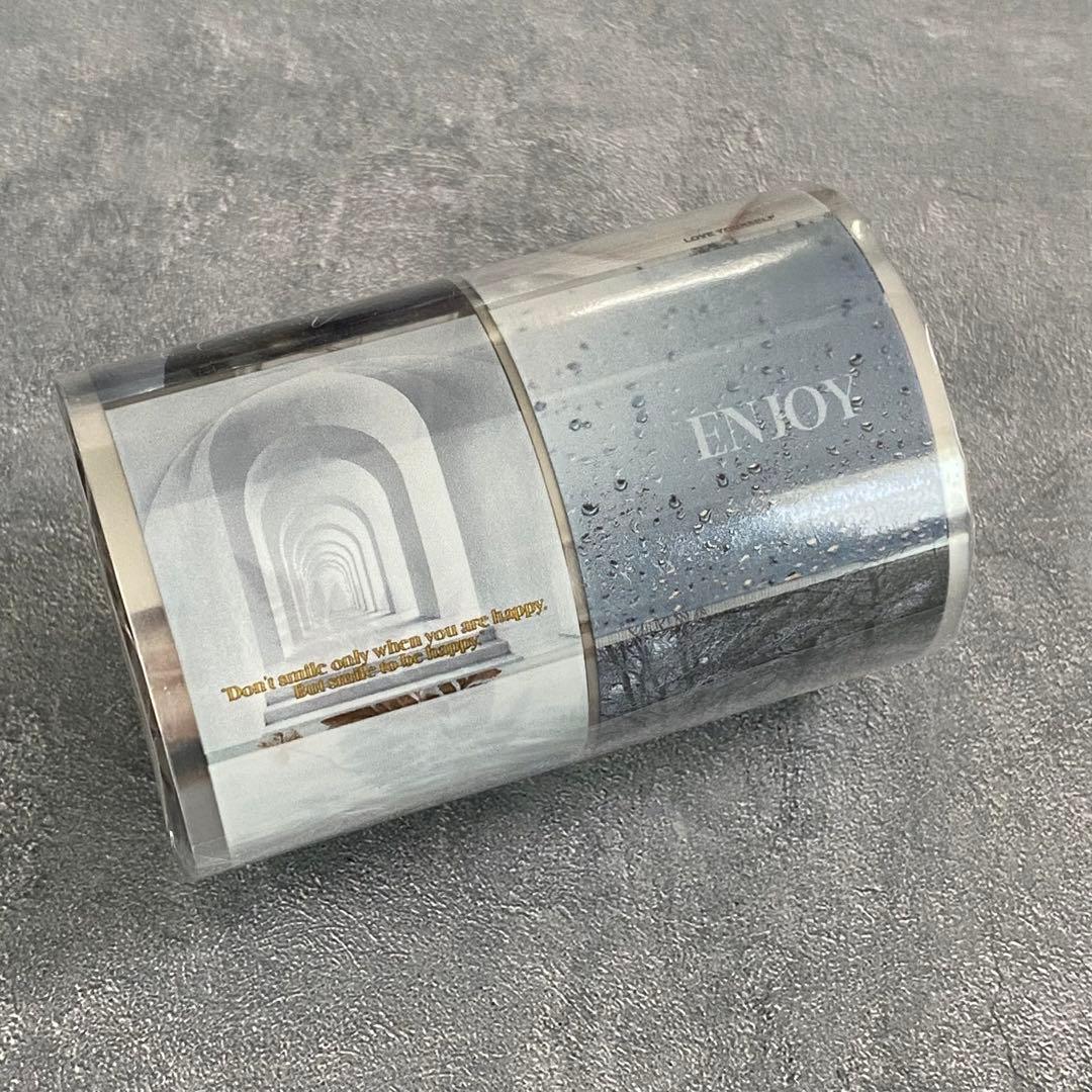 【1021】木栖与苔《黑白空间》海外マステ　PETテープ