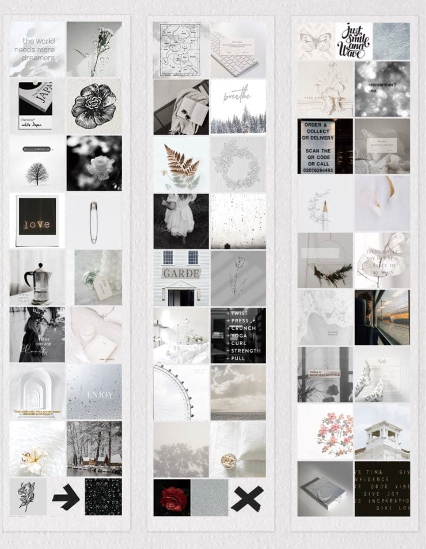 【1021】木栖与苔《黑白空间》海外マステ　PETテープ