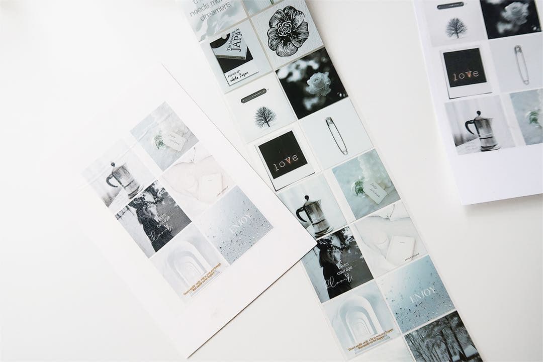 【1021】木栖与苔《黑白空间》海外マステ　PETテープ