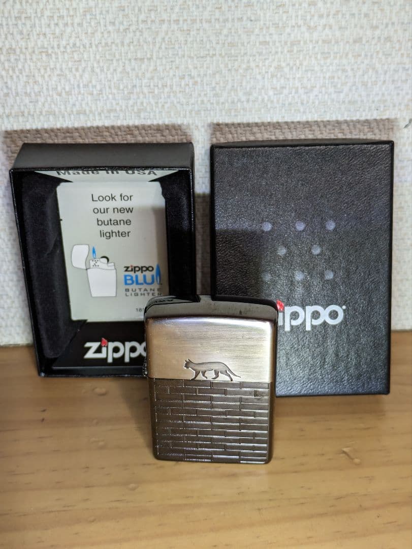 ジッポ　キャットウォーク柄