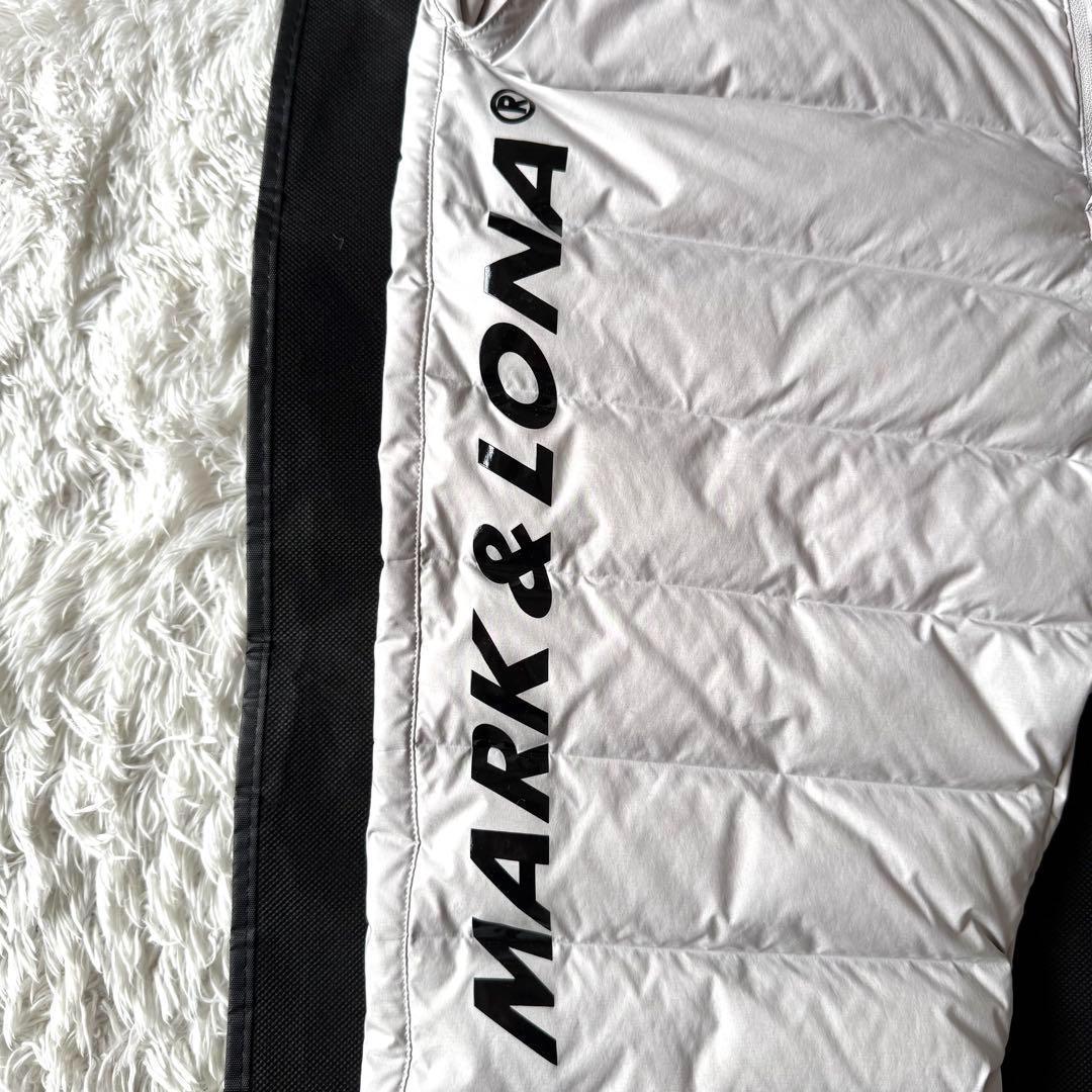 極美品　マークアンドロナ　ダウン　スニード　スカル　ロゴ　セットアップ　グレー