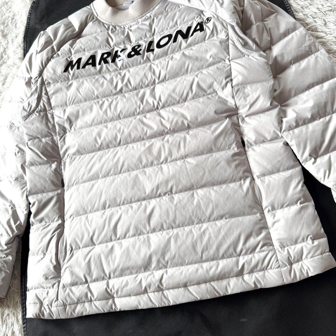 極美品　マークアンドロナ　ダウン　スニード　スカル　ロゴ　セットアップ　グレー