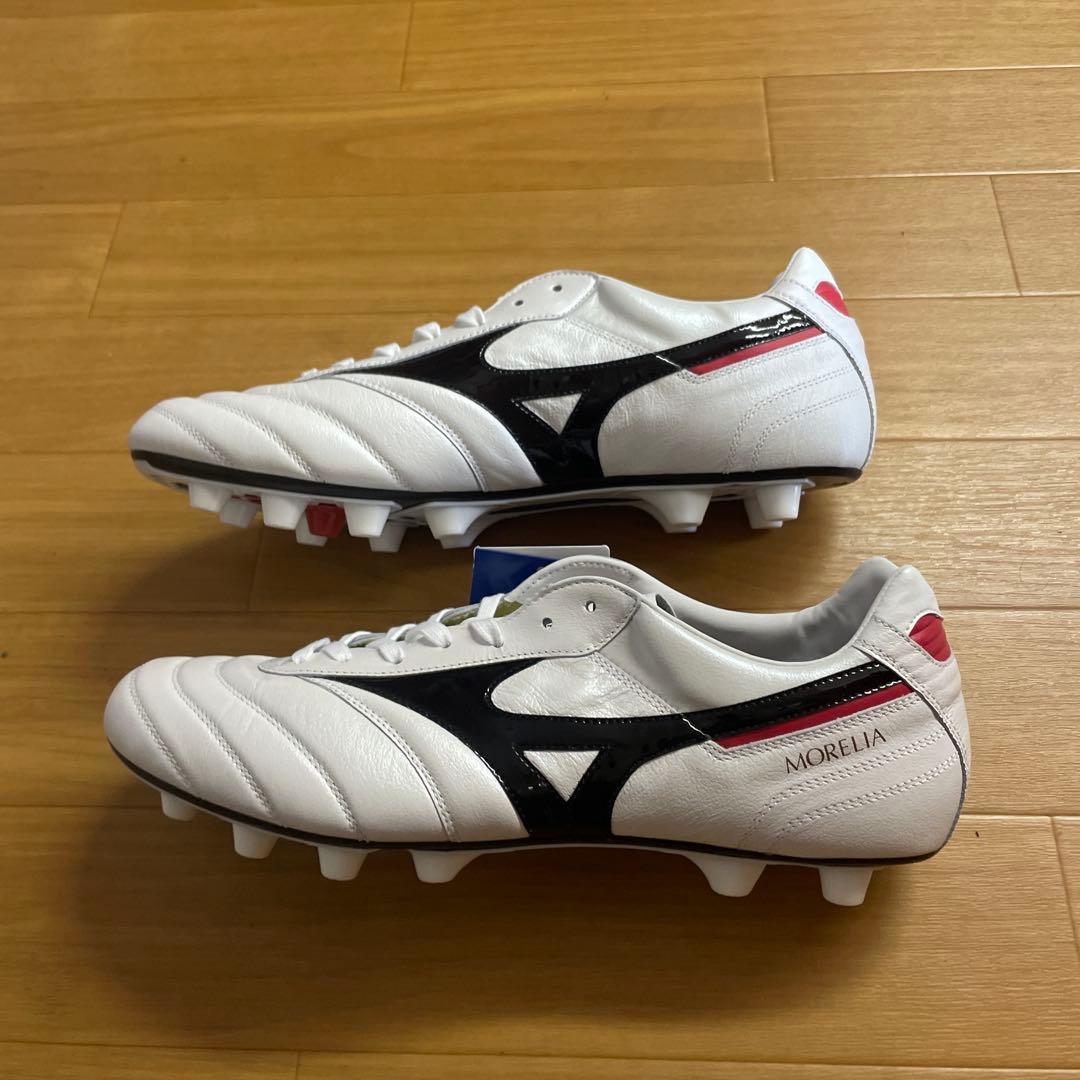 りこミズノ モレリア 2 JAPAN ショートタン ホワイト×ブラック