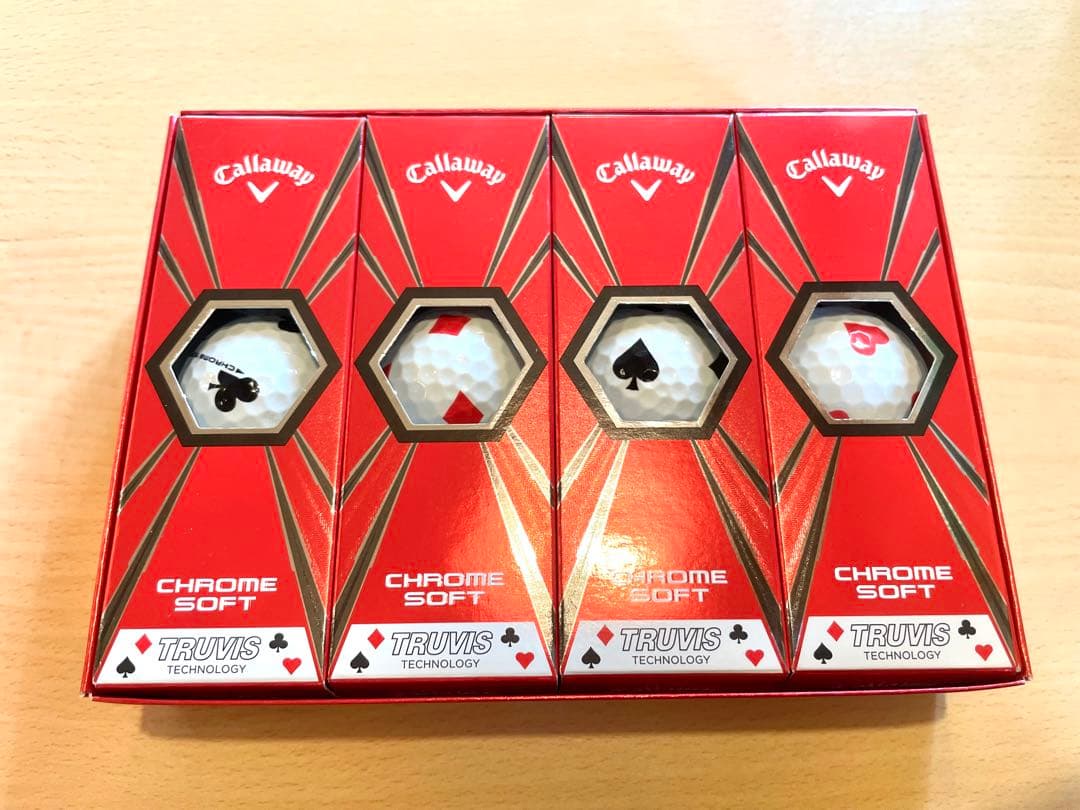 キャロウェイTRUVISクロムソフト ゴルフボール トランプ柄★希少★新品未使用