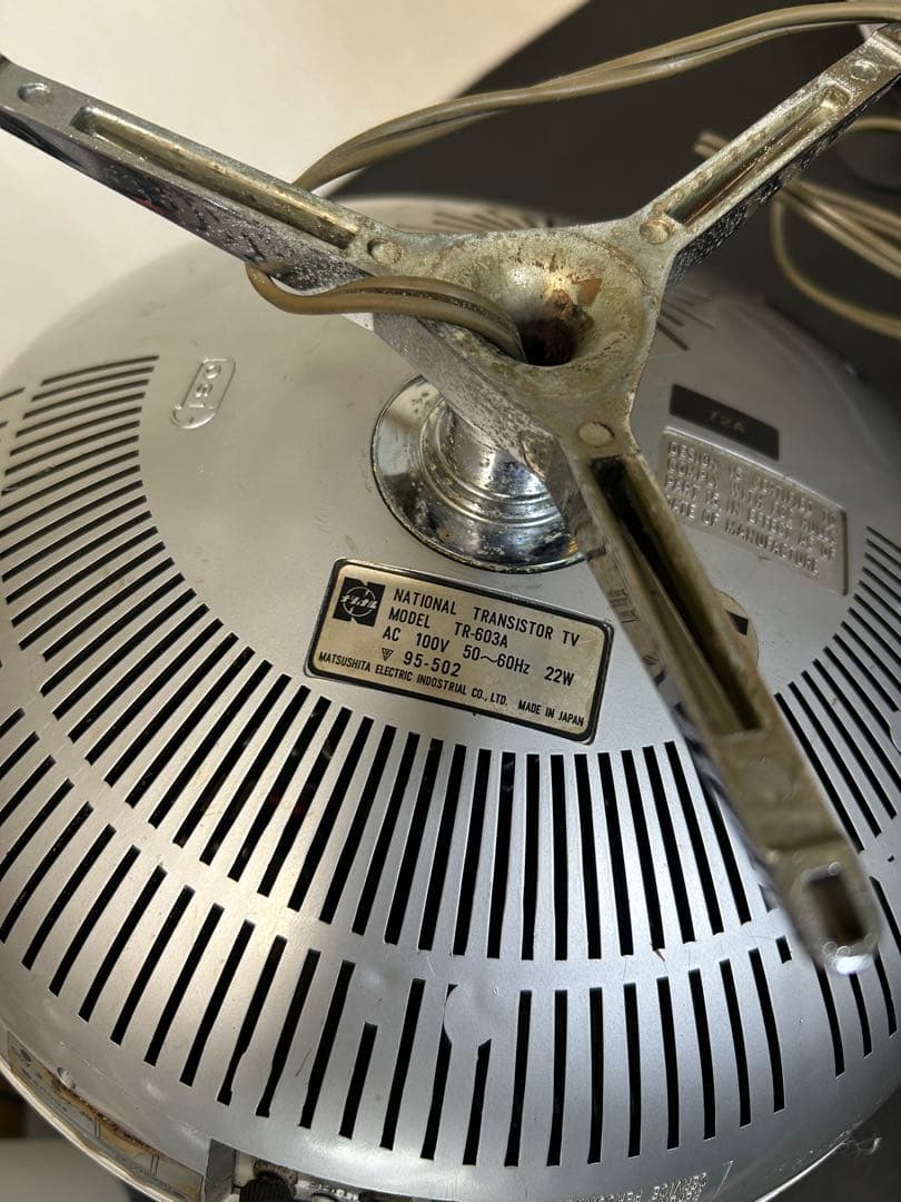 名作 スペースエイジ TV　ナショナルTR-603A レトロ　ミッドセンチュリー