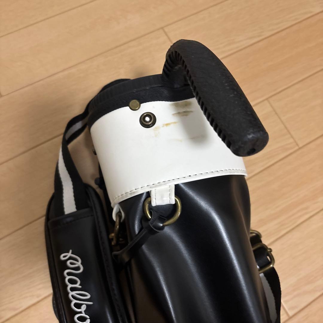 Malbon Golf スタンドバッグ ブラック/ホワイト