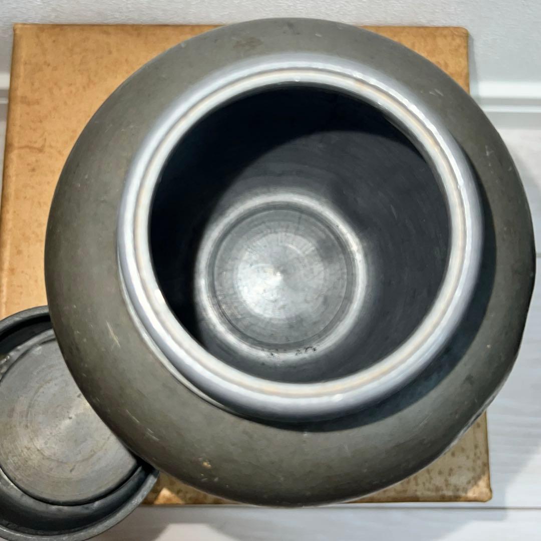 茶道具 古錫 在銘 大茶壺 茶心壷 茶入 骨董品